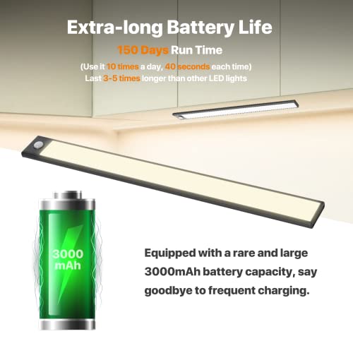 Aipolloo 69 LED Under Lighting 2 Pack, 3 Color Motion Sensor