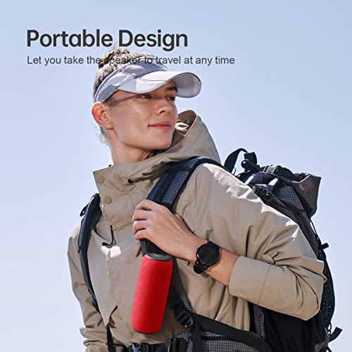 SANAG Portable Bluetooth Speaker, 360 HD Surround Loud Sound and Deep Bass, 25W Wireless Stereo Dual Pairing, IPX7 Waterproof, Bluetooth 5.0, Outdoor, Camping, 24-Hour Playtime Speaker