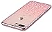 iPhone 7 Plus Case,Comma [Polka Crystal Series] Original Swarovski Element Hard [PC Transparent] Case for iPhone 7 Plus Case (Rose Gold Polka)