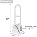 Medical Adjustable Bathtub Safety Rail Shower Grab Bar Handle (Ivory)