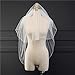 TBNA Bridal 2 Tiers Ivory Tulle Edge Bridal Veil Wedding Veil for Bride
