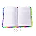 PojoTech Magical Lovely Diary with Lock for Girls (Rainbow)