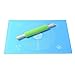 Creland Non-Stick Silicone Rolling Pin & Large Silicone Pastry Mat (25 X 17