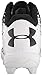 Under Armour Men's Leadoff Mid RM Baseball Cleats, Black/White V1, 10