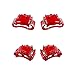 Callahan CCK01276 FRONT + REAR [4] Performance Grade Semi-Loaded Powder Coated Red Caliper Assembly Set Kit