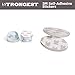 Strongest Wall Door Handle Stopper Set. 5 Pieces of White Silicone Door Knob, and 5 Clear Round Wall Shield Cushion. Wall Protector for Door Handle. Guard Door Bumper Wall Protector Rubber. 10 Pieces