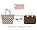 Vercord Felt Purse Handbag Pocketbook Tote Insert Organizer Bag Shaper In Bag Multi-Pockets Cream Beige Large