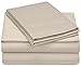 Amazon Brand – Pinzon 500-Thread-Count Pima Cotton Sateen Bed Sheet Set - Queen, Canvas