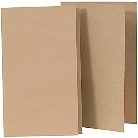 100 x A4 Foolscap Square Cut Folders Buff Brown Document Wallets