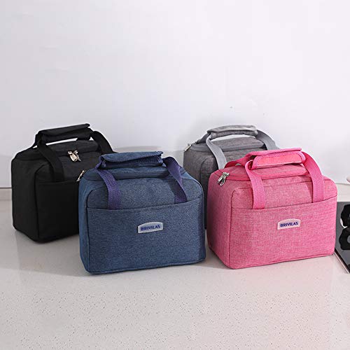 Lunch Bags Insulated Lunch Boxes For Women & Men Food Cooler Container Lunch Tote Bags (Black)