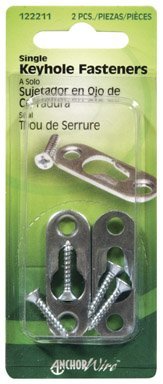 Hillman Fasteners 2Pksgl Ld Keyholehanger  (Pack Of 10) Hooks Wall