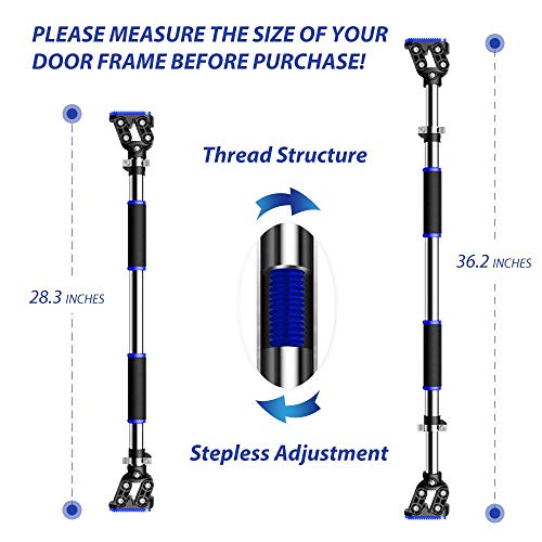 FEIERDUN Pull Up Bar with No Screws Doorway Chin Up Bar for Home Gym