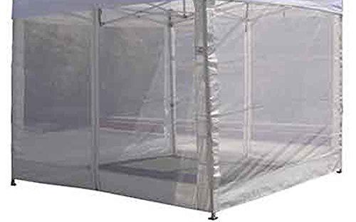 Impact Canopy 10 x 10 Pop Up Canopy Tent, Impact Canopies Instant Outdoor Gazebo Shelter, Solid and Mesh Sidewalls, Aluminum Frame, Red