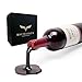 Spilled Red Wine Bottle Holder Novelty Wine Stand. Displays a Single Bottle Atop a Table, Counter or Bar with Optical Illusion of Pouring Wine. Durable, Impact-Resistant Polycarbonate Construction