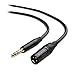 Cable Matters 6.35mm (1/4 Inch) Long TRS to XLR Cable - 35ft, Male to Male XLR to TRS Cable, Black – Not for Microphone Use