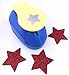 TECH-P Creative Life XXX-Large Shape Size 3-Inch(7.5cm) Multi-Pattern Hand Press Paper Craft Punch,Card Scrapbooking Engraving Kid Cut DIY Handmade Hole Puncher,Paper Craft Punch (Star)