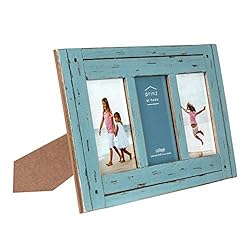 Prinz Homestead Blue Three-Picture Frame, 4 x 6