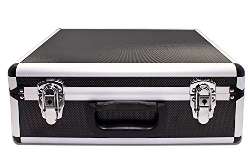 PeakTech-7305--Universal-Koffer-fuer-Messgeraete-Robuster-Tragekoffer-Werkzeug-Aufbewahrung-Wuerfelschaum-Platten-Schaumstoff-Polsterung-abschliessbar-Staubschutz-L-405-x-330-x-150-mm