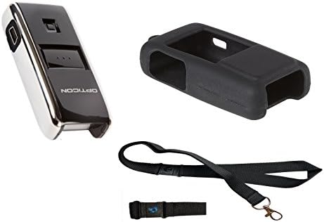 Opticon 2006 Bluetooth 1D Barcode Scanner & Protectice Silicone Case & Hi Quality 20mm Neck Lanyard with Safety Breakaway