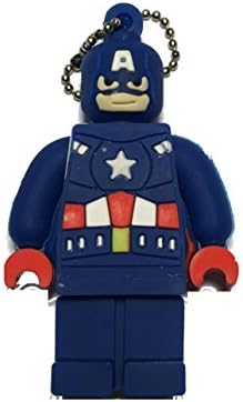 8GB Captain America Lego Edition Flash Drive, Memory Storage Device, Thumb Drive