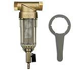 iSpring WSP-50SL Reusable Spin Down Sediment Filter/w Siliphos, Alternative Descaler or Softener, Hot Water System Protector, 50 Micron