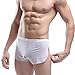 HP95(TM)Men's Bikini Underwear, Sexy Boxer Shorts Briefs Trunks Style Underpants (M, White)