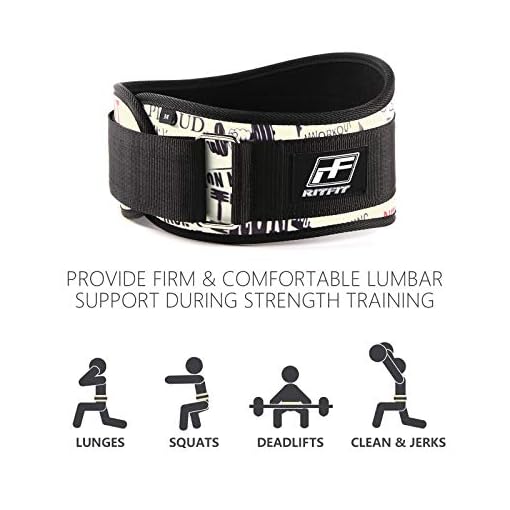 RitFit Weight Lifting Belt for Women- 6-inch Firm & Comfortable Back Support, Best for Workouts at The Gym… - Image 4