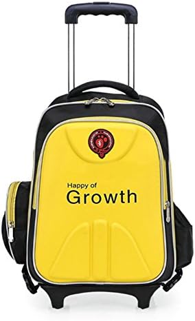 Flyshine EVA Kid Child School Backpack Rolling Backpack Wheeled Book Backpack Travelling Bags with Removable Wheeled Trolley Hand