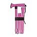 Folding Walking Cane - Collapsible Walking Stick - Adjustable Medical Foldable Cane for Women - Contoured Cane Walking Stick Handle, Pink