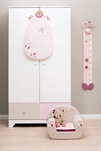 Nattou Kuscheltier Hase Nina, Nina, Jade und Lili, 30 x 17 x 9 cm, Beige/Rosa – Bild 4