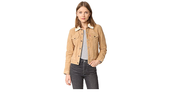 Suede Sherpa Trucker Jacket 