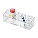 InterDesign Med Vanity Divided, Medication and Bathroom Accessory, 9-inch, Short Organizer