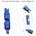 HanKer Tire Valve Core Remover Tool for Presta & Schrader Tubeless Cycling Tires 5mm Wrench Flats(Blue)