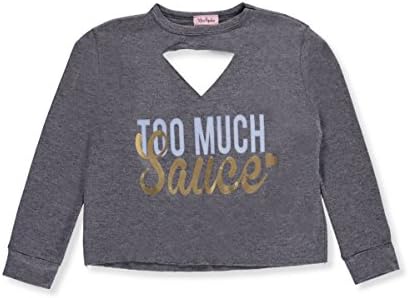 Miss Popular Big Girls' Crop Top - navy, 10-12
