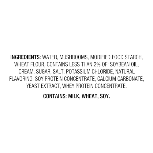 AMAZON FRESH, CONDENSED LOW FAT CREAM OF MUSHROOM SOUP, 10.5 OZ (PREVIOUSLY HAPPY BELLY, PACKAGING MAY VARY)
