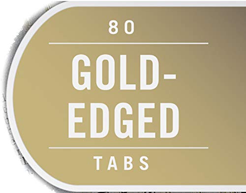 Tabbies Gold-Edged Bible Indexing Tabs, Old & New Testament, 80 Tabs Including 64 Books & 16 Reference Tabs (58331)