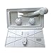 Fontanna 97022-A-5-DB Artic White Compact Exterior Shower with Latch and White Knob