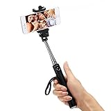 Coocheer Extendable Bluetooth Smart Selfie Stick Shooting Monopod Remote Shutter for iPhone, Samsung, Android