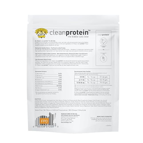 DR. ELSEY’S CLEANPROTEIN TURKEY CAT KIBBLE 2 LB. BAG