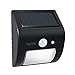 Solar Lights by Aglaia Wireless Waterproof Motion Sensor Light with IP64 Waterproof, Wide Sensing Range, Wireless Solar Wall Light for Patio, Deck, Yard, Garden with Motion Activated Auto On/Off