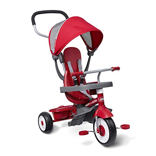 Radio Flyer 4-in-1 Stroll 'N Trike, Red (Renewed)