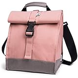 Original Lunch Box Organizer Thermal Insulated Lunch Bag Fashionable & Spacious Work Lunch Tote Bag Large Drinks Holder for Women & Men Kids School Cooler Bag for Boy & Girl By Sunny Bird (Pink)