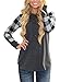 Asvivid Women's Casual Crewneck Plaid Long Sleeve T-Shirt Blouse and Tops S-XXL