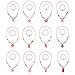 KANKANWO 12Sets Little Girl Princess Party Necklace & Bracelet Jewelry Value Pack