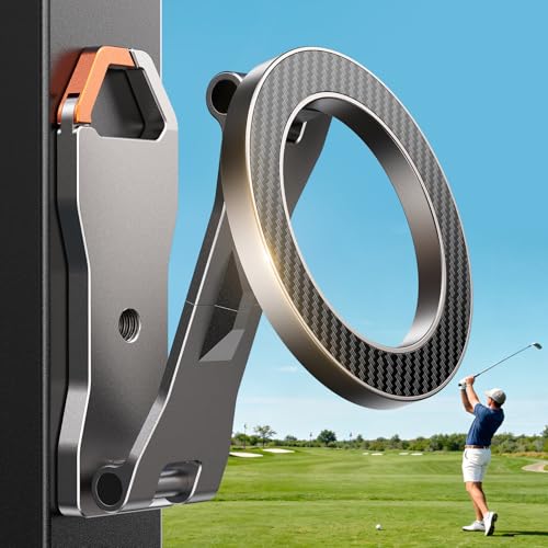 Chfeila Men Golf Gifts for Fathers Day Alloy Magnetic Golf Cart Phone Holder for iPhone [Ultra Magnet] Dad Gifts for Fathers Day,Birthday Gift for Men Husband Him Boyfriend Grandpa from Daughter Wife
