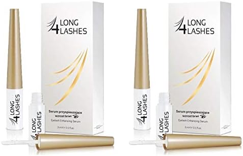 Long 4 Lashes by Oceanic Eyebrow Serum, 3ml (2 Pack)