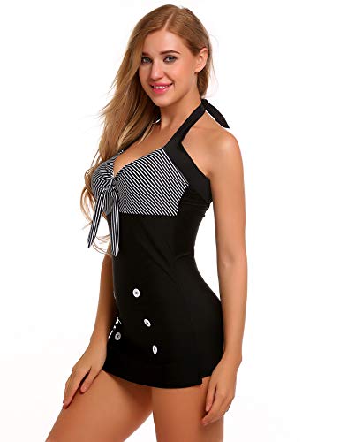 3 Ekouaer+Womens+Swimsuit+Monokini+Swimdress