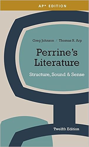 Perrine S Literature Structure Sound Sense Ap Edition Arp Thomas R Johnson Greg 9781285462349 Books Ca