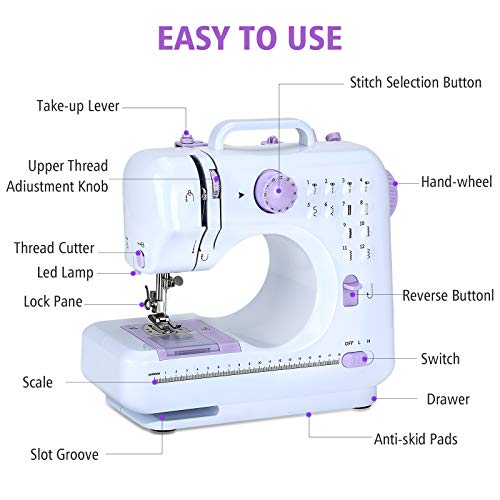 Multifunctional Small Portable Sewing Machine, Household Sewing Machine
