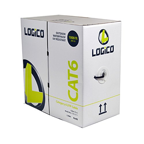 CAT6 OUTDOOR 1000FT UTP SOLID BULK CABLE DIRECT BURIAL ETHERNET LAN NETWORK RJ45